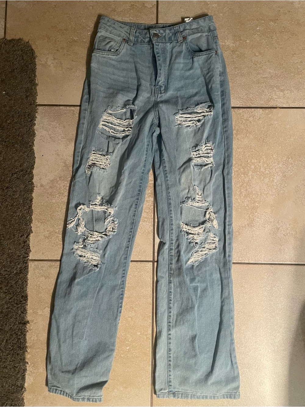 Blue ripped Jeans